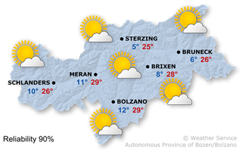 Weathermap for today